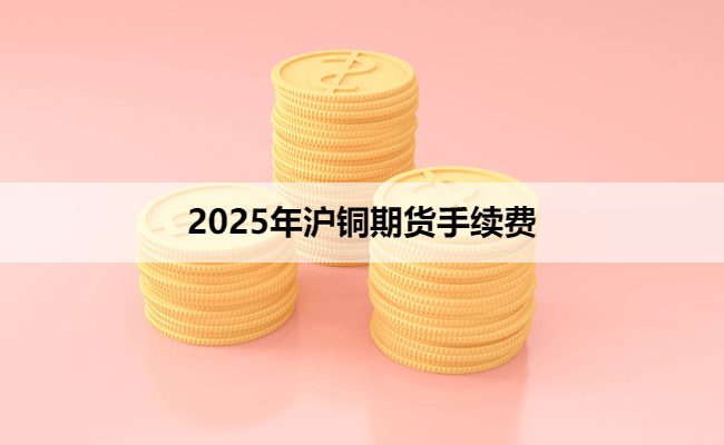 2025年沪铜期货手续费