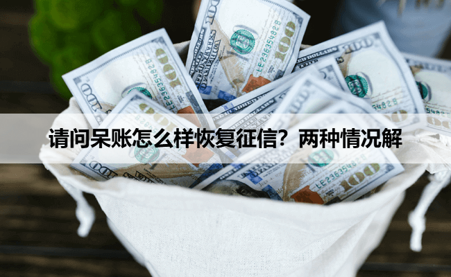 请问呆账怎么样恢复征信？两种情况解