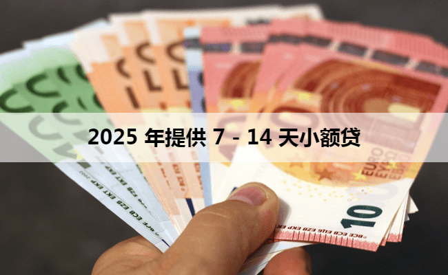 2025 年提供 7 - 14 天小额贷