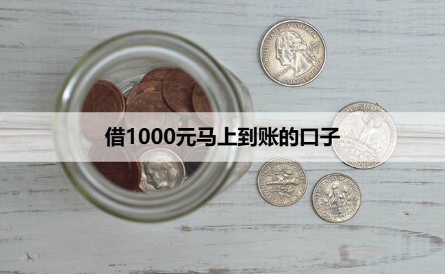 借1000元马上到账的口子