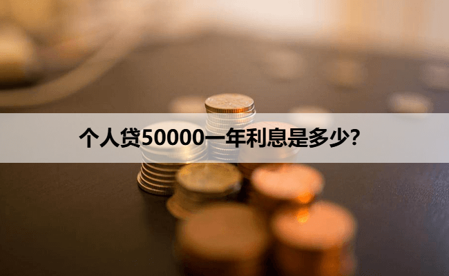 个人贷50000一年利息是多少?