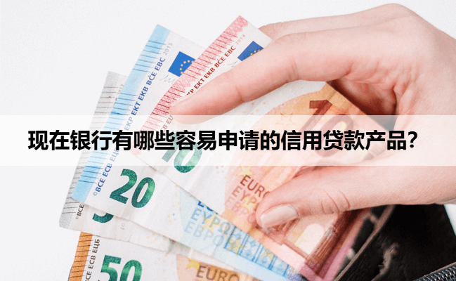 现在银行有哪些容易申请的信用贷款产品？