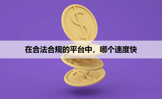 在合法合规的平台中，哪个速度快