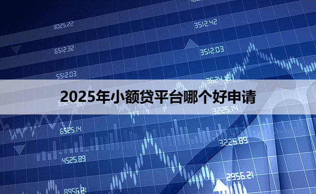 2025年小额贷平台哪个好申请
