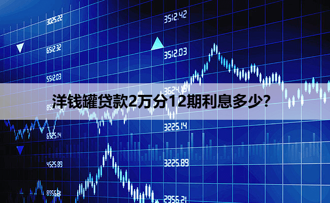 洋钱罐贷款2万分12期利息多少？
