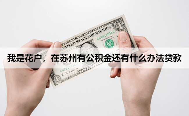 我是花户，在苏州有公积金还有什么办法贷款