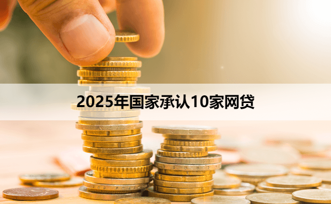 2025年国家承认10家网贷