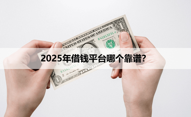 2025年借钱平台哪个靠谱？