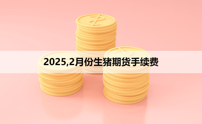 2025,2月份生猪期货手续费