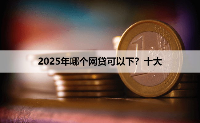 2025年哪个网贷可以下？十大