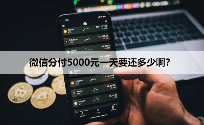 微信分付5000元一天要还多少啊?