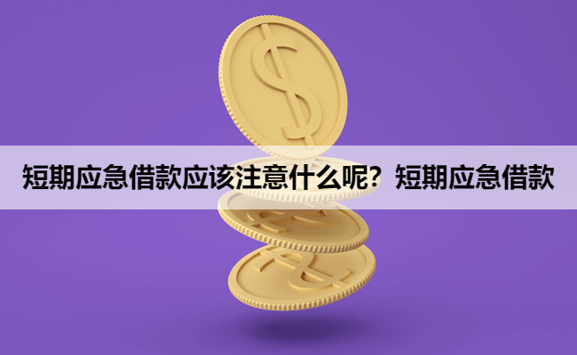短期应急借款应该注意什么呢？短期应急借款