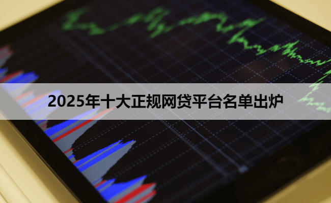 2025年十大正规网贷平台名单出炉