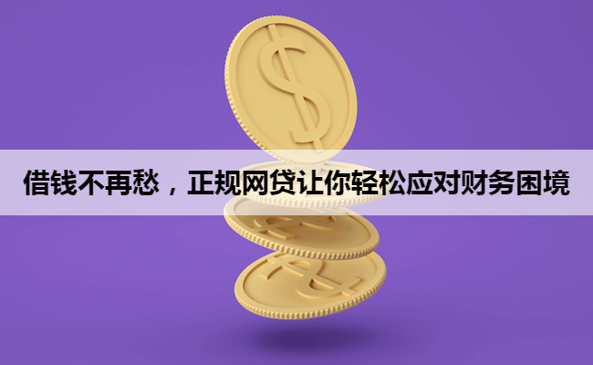 借钱不再愁，正规网贷让你轻松应对财务困境