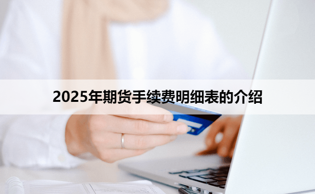 2025年期货手续费明细表的介绍