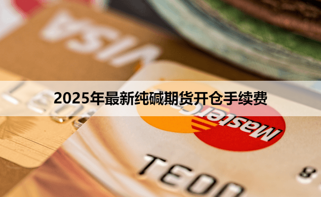 2025年最新纯碱期货开仓手续费