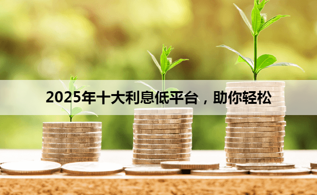 2025年十大利息低平台，助你轻松