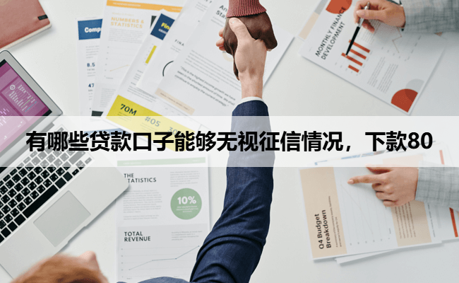 有哪些贷款口子能够无视征信情况，下款80