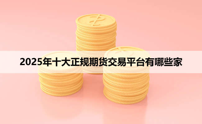2025年十大正规期货交易平台有哪些家