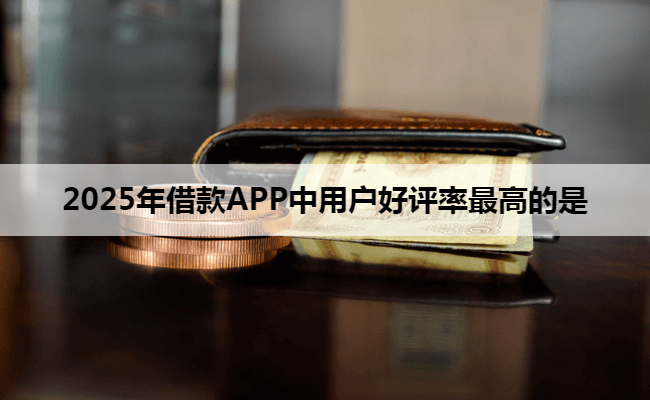 2025年借款APP中用户好评率最高的是