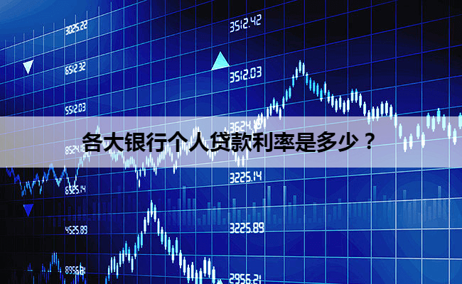 各大银行个人贷款利率是多少？