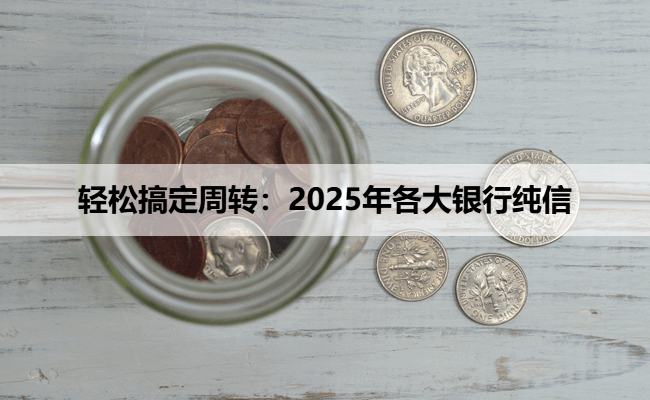 轻松搞定周转：2025年各大银行纯信