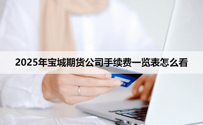 2025年宝城期货公司手续费一览表怎么看