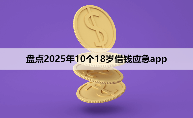 盘点2025年10个18岁借钱应急app