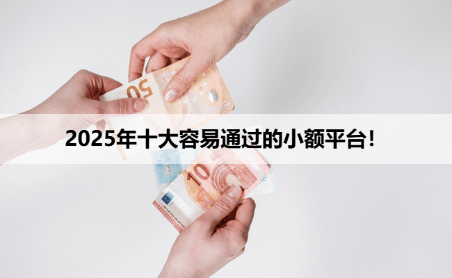 2025年十大容易通过的小额平台！
