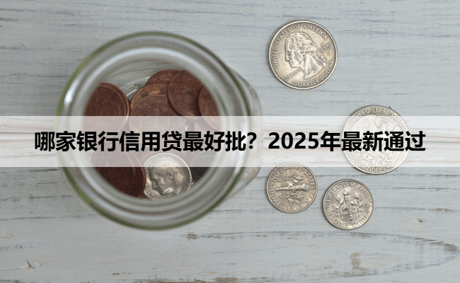 哪家银行信用贷最好批？2025年最新通过