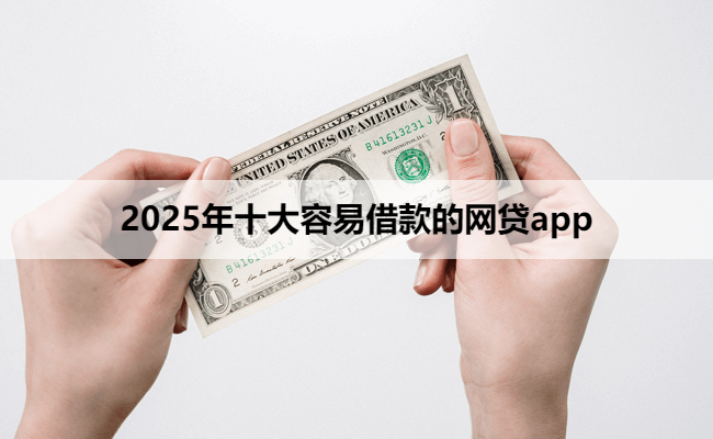 2025年十大容易借款的网贷app