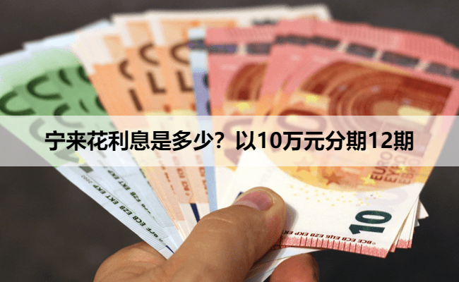 宁来花利息是多少？以10万元分期12期