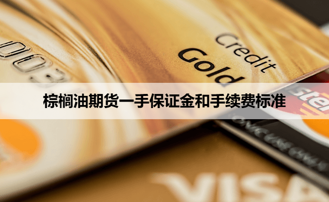 棕榈油期货一手保证金和手续费标准