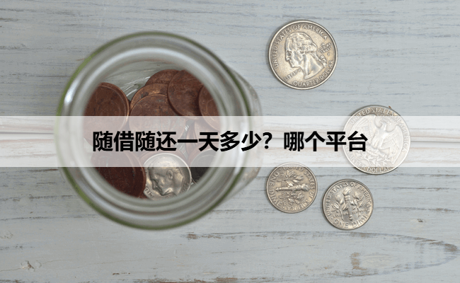 随借随还一天多少？哪个平台