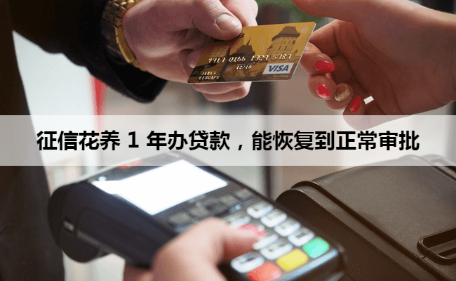 征信花养 1 年办贷款，能恢复到正常审批
