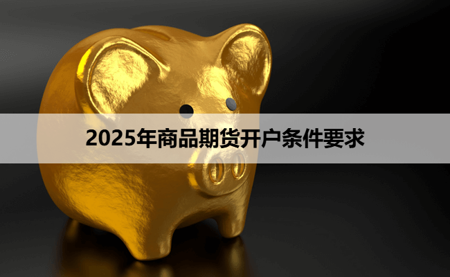 2025年商品期货开户条件要求