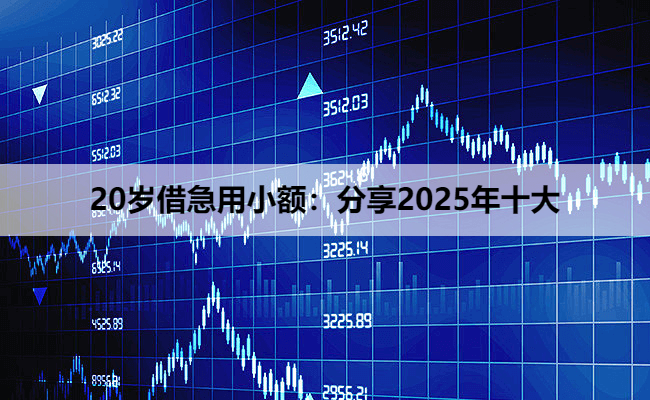 20岁借急用小额：分享2025年十大