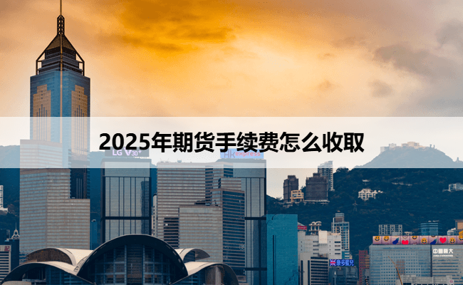 2025年期货手续费怎么收取