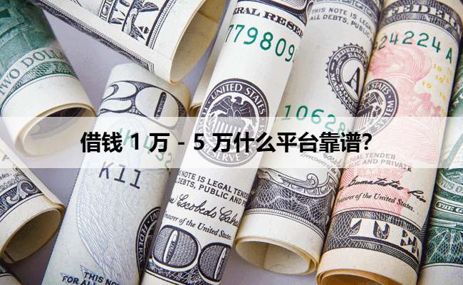 借钱 1 万 - 5 万什么平台靠谱？