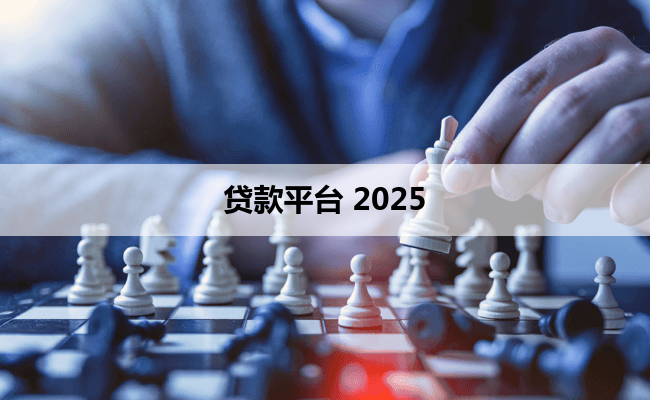 贷款平台 2025