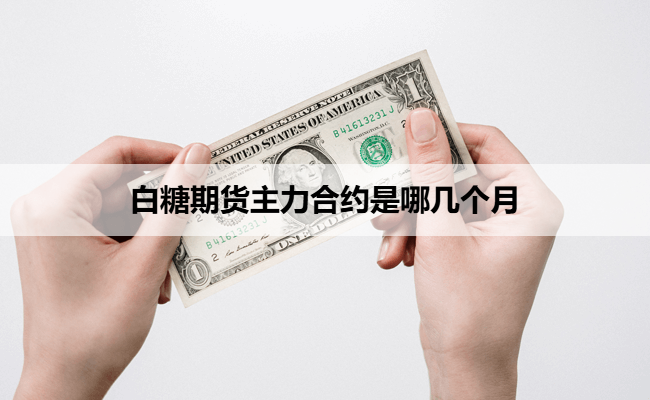 白糖期货主力合约是哪几个月