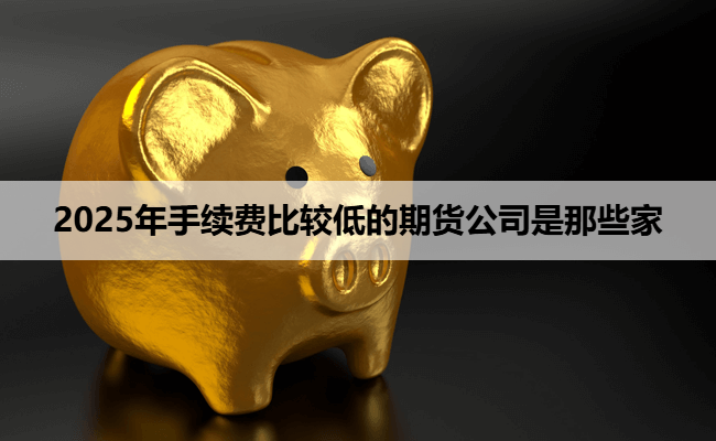 2025年手续费比较低的期货公司是那些家