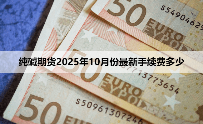 纯碱期货2025年10月份最新手续费多少