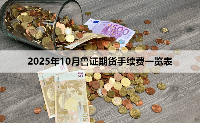 2025年10月鲁证期货手续费一览表