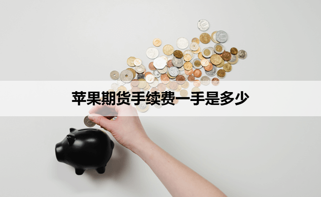 苹果期货手续费一手是多少