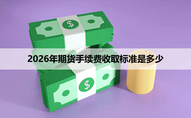 2026年期货手续费收取标准是多少
