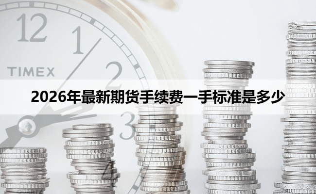 2026年最新期货手续费一手标准是多少