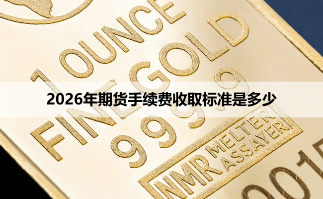 2026年期货手续费收取标准是多少