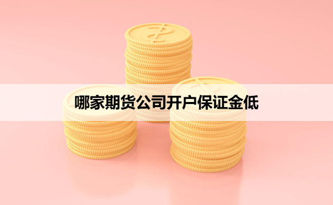 哪家期货公司开户保证金低