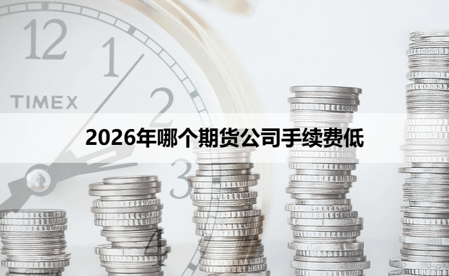 2026年哪个期货公司手续费低